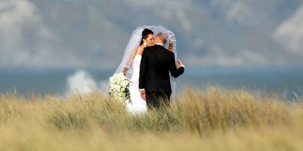 Renee Wright and Charlie Wade on their wedding day in 2010.