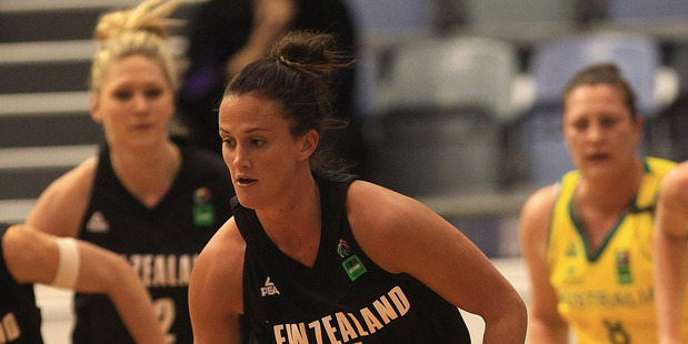 Jillian Harmon in action against the Australian Opals. Photo / Getty Images