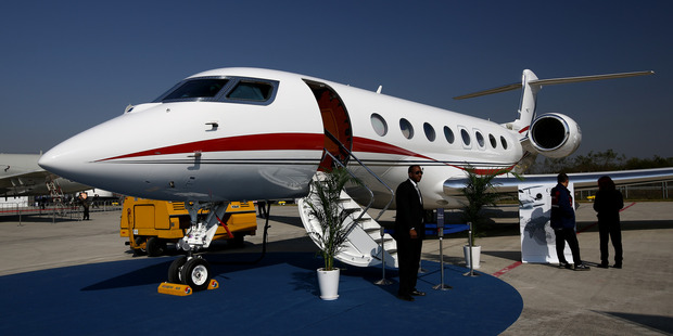 The private jet of choice for the world's elite: the Gulfstream G650. Photo / Getty