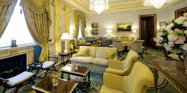 The Royal Suite at the Lanesborough Hotel in London (£14,000 a night) is usually occupied by a celebrity.
