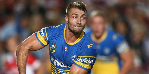 Kieran Foran in action against the Manly Sea Eagles in round seven of the NRL. Photo / Getty Images