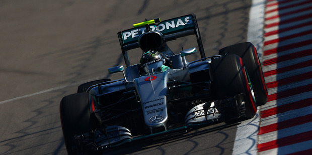 Nico Rosberg during the Formula One Grand Prix of Russia at Sochi Autodrom. Photo / Getty Images