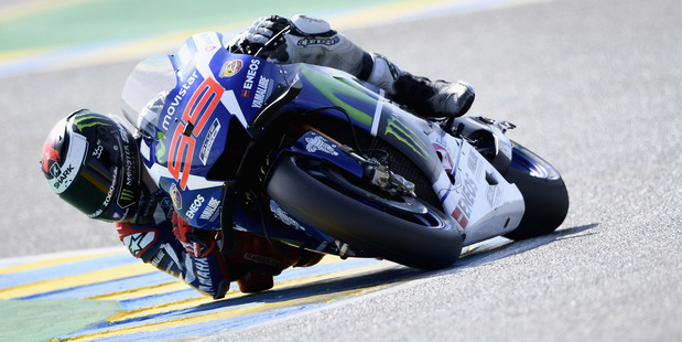 Jorge Lorenzo rounds the bend during the MotoGp of France. Photo / Getty Images