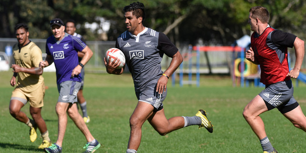 All Blacks Sevens training at Blake Park. Photo / George Novak