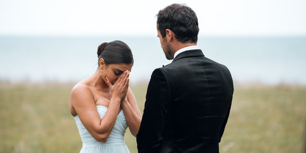 The moment when The Bachelor Jordan Mauger dumped Naz Khanjani on national TV.