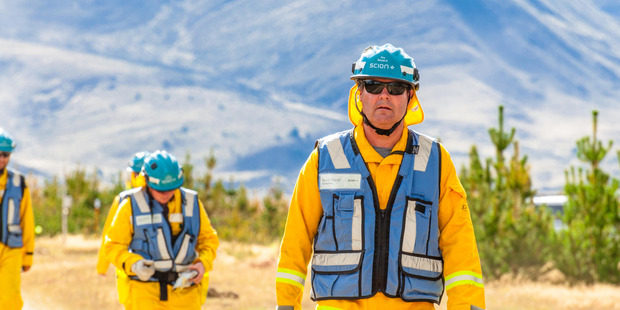 Scion fire scientist Grant Pearce, at an experimental burn. Photo / Scion