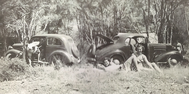 Bill Mitchell during a war time break. Photo / Supplied