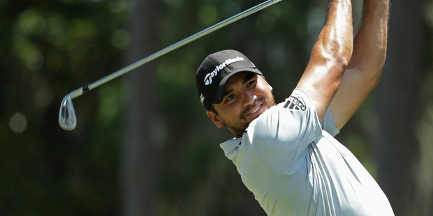 Jason Day, of Australia, hits from the sixth tee during the first round of The Players Championship. Photo / AP.