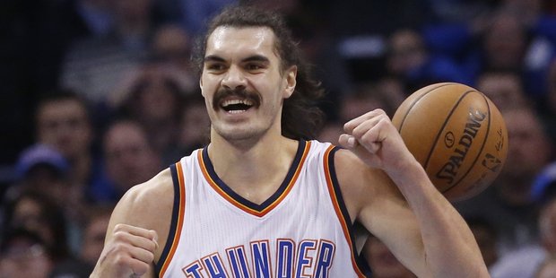 Oklahoma City Thunder center Steven Adams. Photo / AP.