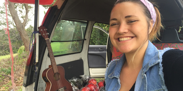 Danica Klas during her travels around New Zealand. Photo / Supplied