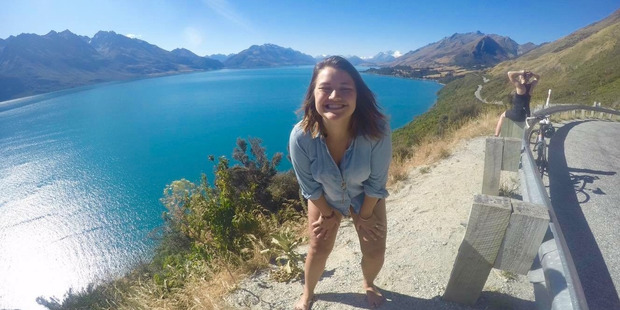 Danica Klas during her travels around New Zealand. Photo / Supplied