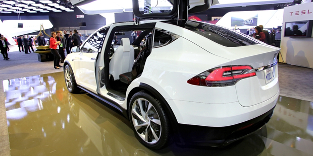 The Tesla Model X will start being delivered in the next four months in the US. Photo / Supplied