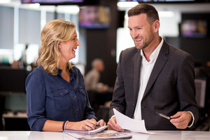 Executive producer Belinda Henley and presenter Tristram Clayton. Photo / Dean Purcell