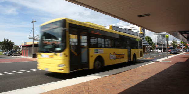 The number adults using BayHopper buses has dropped by nearly 13 percent. Photo/file