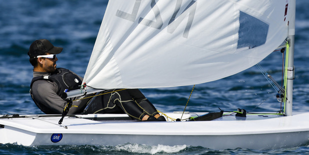 Sam Meech in action during the ISAF Sailing World Championships. Photo / Getty