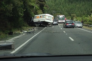 Scene of the crash. Photo / Supplied