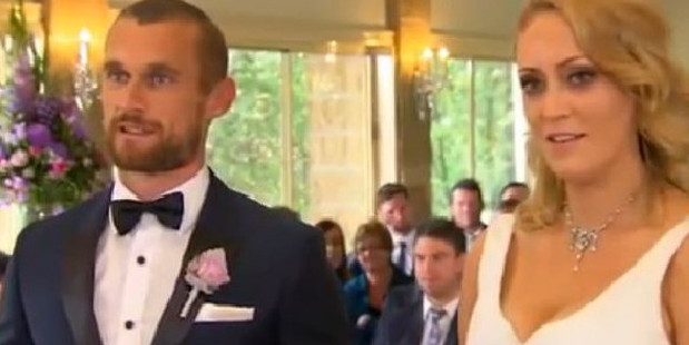 Jono and Clare on Married At First Sight.