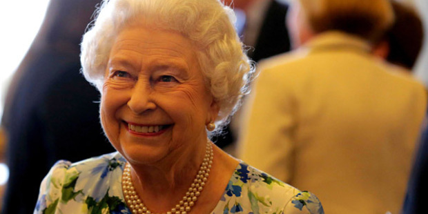 The Queen smiles during the reception. Photo: Getty Images