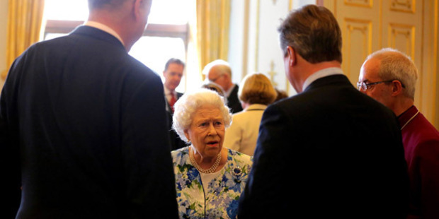 The Queen chatting to David Cameron. Photo: Getty Images