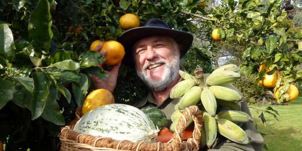 NATURE'S BOUNTY: Kevin Rasmussen, whose Rainbow Hills Sustainable Futures Trust offered free horticultural courses in Rawene and Kerikeri last year. PICTURE/SUPPLIED