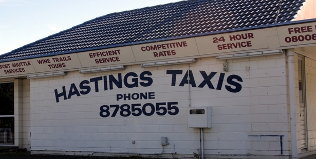 A Hastings Taxis driver, who wishes not to be named, is still reeling after being seriously assaulted, having a pistol pointed at him and having his car stolen. Photo / Paul Taylor