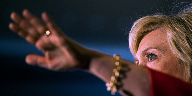 Hillary Clinton in Bowling Green, Kentucky. Photo / AP
