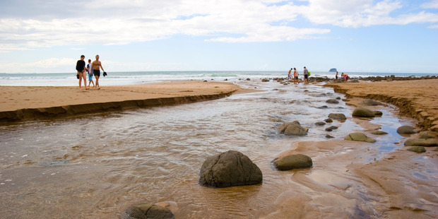 At Hot Water Beach, a spade is required. Photo / Supplied