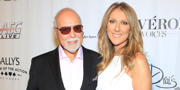 Rene Angelil and Celine Dion pictured together in 2013. Photo / Getty Images