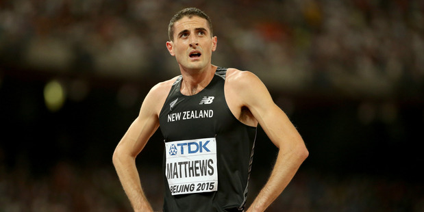 Julian Matthews reacts after competing at the 15th IAAF World Athletics Championships. Photo / Getty Images