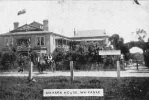 LANDMARK: The former Mahara House, Waikanae.
Photo: Alexander Turnbull Library