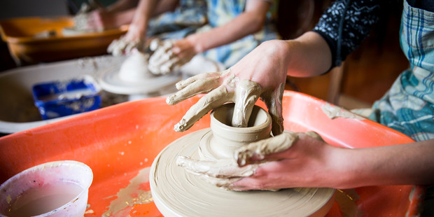 Craft programme at Michael Park School. Photo / Michael Craig