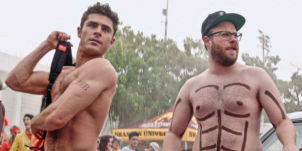 Zac Efron stars alongside Seth Rogen in the comedy Bad Neighbours 2.