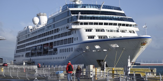 Insignia, the last cruise ship of the season. Photo/George Novak