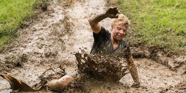 The Arahoe Mud Run is an event within reach of ordinary families, regardless of age or ability. Photo / David Prentice Photography