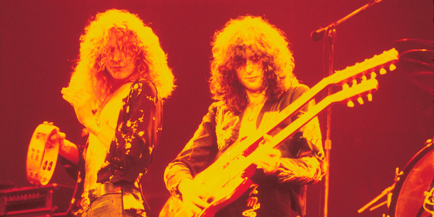 Where does the line between inspiration and theft lie? It's a question Led Zeppelin have been grappling with for decades. Photo / Neil Zlozower