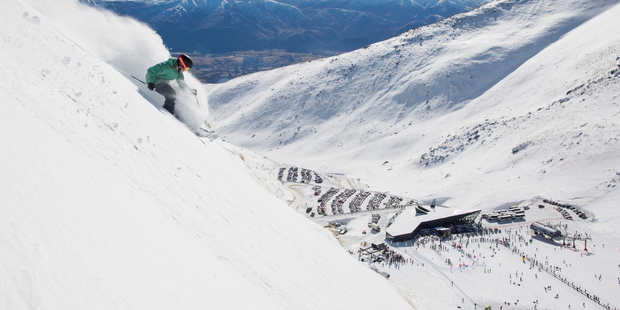 At The Remarkables skifield you can ski straight back to your car in extended car park 4 on the last run of the day. Photo / Neil Kerr