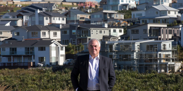 Todd Property's Evan Davies at the Long Bay development. Photo / Brett Phibbs