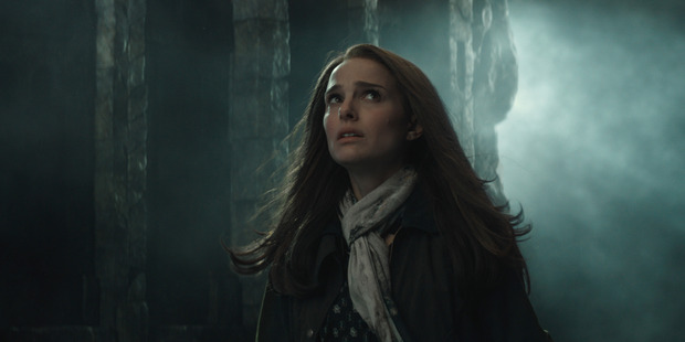 Natalie Portman as Jane Foster in a scene from Marvel's Thor: The Dark World.