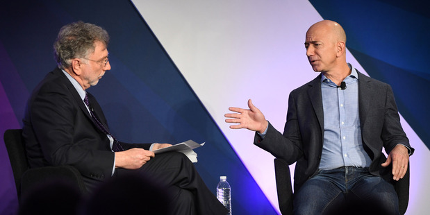 Jeffrey Bezos said Amazon is embracing the kind of technology that makes it difficult for government officials to gain access to any personal information on its devices. Photo / The Washington Post
