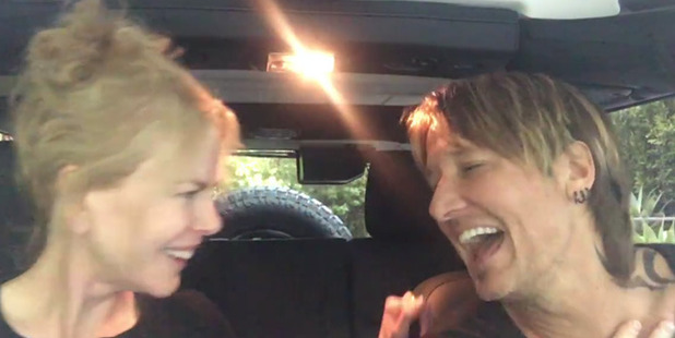 Nicole Kidman and Keith Urban singing their hearts out. Photo / Facebook