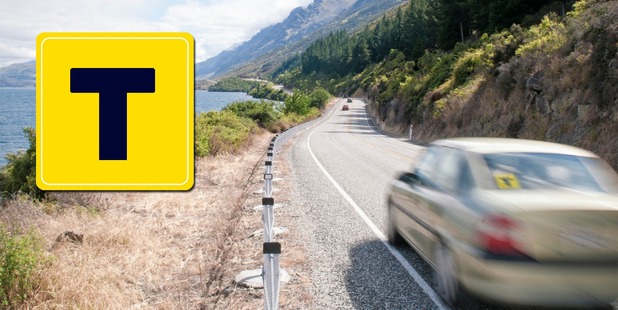 A road near Queenstown on New Zealand's South Island.