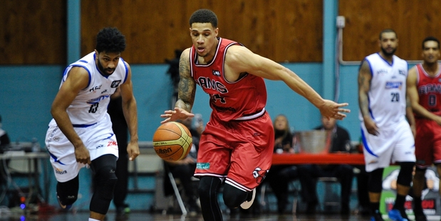 McKenzie Moore of the Rams breaks up court during against the Wellington Saints. Photo / Photosport