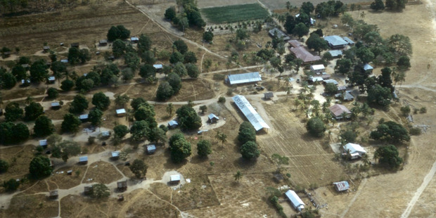 An aerial view of Aurukun in Queensland.