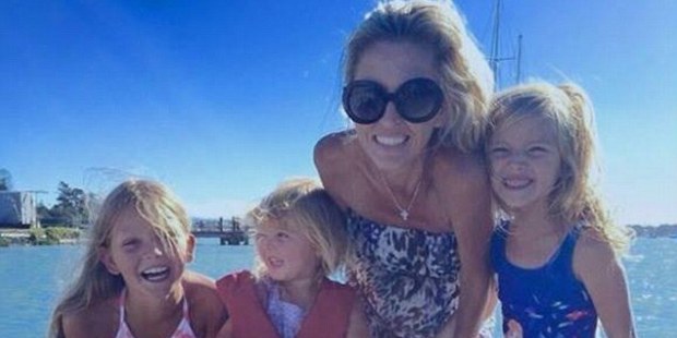 Amanda Ferreira with her daughters Monet, Nouvel and Valentina. Photo / Supplied