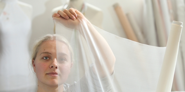 Tauranga's Grace Sutherland has returned to the Bay after her stint in London creating dresses and gowns for the rich and famous. Photo / John Borren