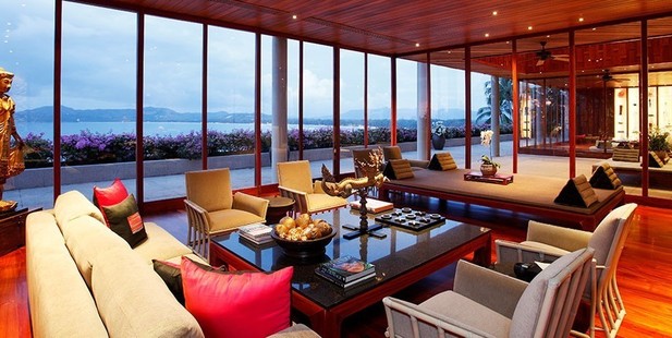 Inside the seven bedroom ocean villa at Amanpuri. Photo / Aman.com