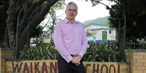 Waikanae school principal Bevan Campbell says he was immensely frustrated by the anxiety and lost time the text caused. Photo / Supplied
