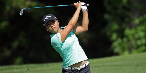 Lydia Ko hits a shot during the second round of the Kingsmill Championship. Photo / Getty Images
