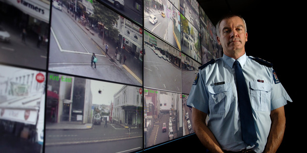 Auckland District prevention Inspector Gary Davey at the Auckland Central command centre. Photo / Mike Scott