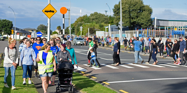 March for Moko, Papamoa. Photo/George Novak